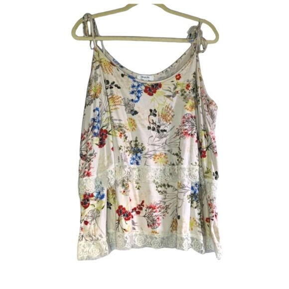 Simply Be Tops - *Simply Be Fringe Trim Swing Tank Sz 22